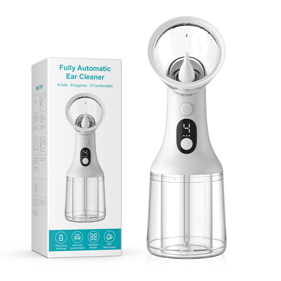Taobliss™ BE011 | Professional Pain-Free Dual-Tank Fully Automatic Ear Irrigator(Pearl White)